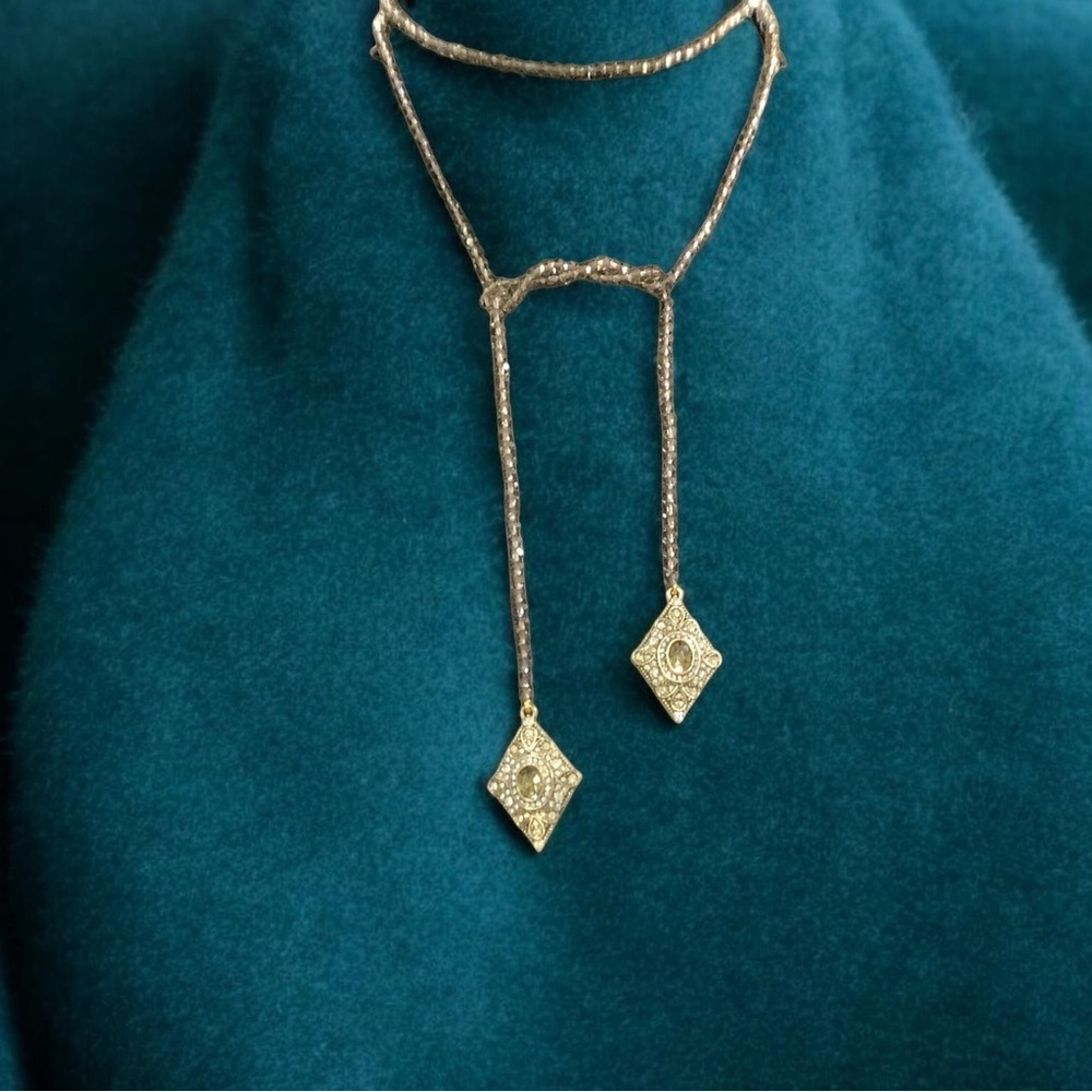 Heidi Daus Elegant Lariat Necklace With Swarovski Crystals